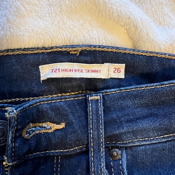 Levi's Dark Indigo Stretch Skinny Jeans - Women's - Picture 3 of 3